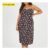 BS plus Size Strappy Floral Midi Dress with Split Detail