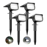 BTFarm 4-Pack Solar Lights 72LEDs IP65 6500K Cool White