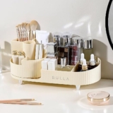 BULLA Makeup Organiser, 360 Rotating Skincare Organiser with 5 Compartments