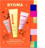 BYOMA Star Power Brightening Trio Skincare Set (5ml, 60ml, 15ml) Mini Eye Gel, Jelly Cleanser & Moisturising Gel Cream, Hydrating, De-Puffing & Glow Boosting, Travel Size, Holiday Essentials