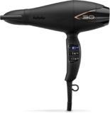 BaByliss Professional 3Q Hair Dryer – Powerful 2200W Blow Dryer, Extra-Fast Air Flow and Ultra-Lightweight, 3 Heat & 2 Speed Settings, Black, 5665U