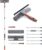 Baban Squeegee Window Cleaner 2 in 1 Window Cleaning Tool with 1 Elbow- and 7 Straight Extension Pole