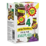 Baby Bio Houseplant Drip Feeders, 4 x 40ml – Ready To Use House Plant Food
