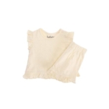 Baby Girls Lemon Broderie T-Shirt and Shorts Set
