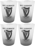 Baby Guinness Frosted Shot Glasses (Pack of 4) by Cocky Cocktails