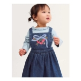 Baby Mon Cheri Top & Chambray Dress Set Blue