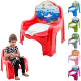 Baby Potty Toilet Training Seat Chair – Toddler Infants, Children Trainer Portable Potty Great for Travel Boys and Girls with Removable Lid Fun Kids Toilet Seat, Animal Design