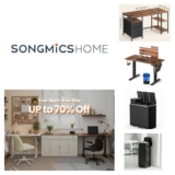 Back to School Sale E.g., SONGMICS Pedal Waste Bin, 30 L – w/Code Free shipping on all orders within the mainland UK