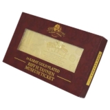 Back to the Future 24k Gold Plated Biff Tannen Museum Entrance Ticket Replica & Biffs Pleasure Paradise Casino Premium Box (Bundle)