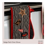 Badge Patch Oven Gloves