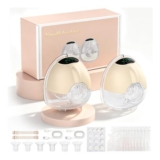 BaeMee Hands-Free Wearable Breast Pump Apricot 2-Pack