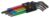 Bahco C1997LM/9P 9 Piece Metric Long Ball End Coloured Hexagon Allen Key Set 1.5-10mm