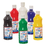 Baker Ross FN163 Primary Colours Poster Paints, 6 X 600ml