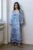 Balloon-sleeved Tunic Dress – Blue / Dark Red – Free C&C