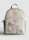 Bambi faux leather mini backpack with a front graphic, zip pockets & adjustable straps / phone holder £4 – free click and collect