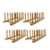 Bamboo Plate Racks Display Holders, Kitchen Storage, Pack of 4