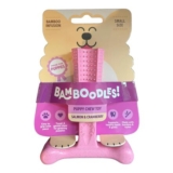 Bamboodles Puppy Chew: Salmon & Cranberry, Small, T-Bone Shape