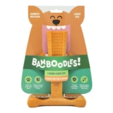 Bamboodles T-Bone Dog Chew Toy, Large, Peanut Butter
