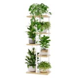 Bamworld 5 Tier Corner Shelf Tall Plant Stand for Multiple Indoor Plants – Sold by Bamworld FBA