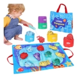 BananMelonBM Montessori Fishing Game for 1 Year Old