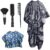 Barber Cape Sets, 2 Pcs Adult Hair Cutting Gown Hair Cutting Cape Kids Hairdressing Gown Salon Capes Cape Haircut Cloth with Neck Duster Brush and 2 Pack Hairdressing Comb for Women, Men, Kids