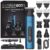 BarberBoss All-in-one Mens Grooming Kit, Beard, Hair & Body Trimmer with Nose & Ear Trimmer and Foil Shaver,