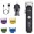 BarberBoss Professional Mens Facial Trimmer & Beard Grooming Kit: Hair Clipper, Precision Dial, Ceramic & Titanium Blades