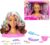 Barbie Doll Styling Head, Dark Brown Hair with 20 Hair Styling Accessories Including Star & Butterfly Color Change Hair Clips, JFG82