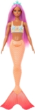 Barbie Mermaid Doll with Pink Fantasy Hair and Headband Accessory, Toy with Starfish-Inspired Bodice and Soft Orange Tail, HRR05
