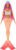Barbie Mermaid Doll with Pink Fantasy Hair and Headband Accessory, Toy with Starfish-Inspired Bodice and Soft Orange Tail, HRR05