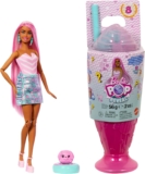 Barbie Pop Reveal Series Fashion Doll & Accessories Set, Treat Series, Sweet Swirl Theme with Pet, 8 Surprises Include Color Change, JFY62