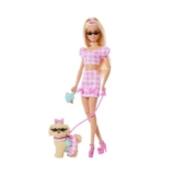 Barbie Twinning Looks Fashion Doll with Pet Dog