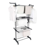 Bargain Factory Airer Clothes Drying Rack 4-Tier Grey
