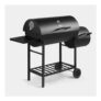 Barrel Charcoal BBQ with Offset Smoker