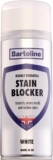 Bartoline Stain Blocker Spray 400ml Matt Finish Blocks Mould, Mildew, Damp and Grease Stains Fast-Drying Primer or Topcoat for Walls, Ceilings, Plaster and Woodwork