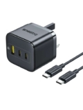 Baseus 65W 3-Port Charger, Cable, Protocols – PD3.0, PPS, QC3.0, FCP, SCP, AFC (Prime Day) Sold By Baseus Brand Store / FBA