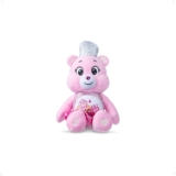 Basic Fun Care Bears x Wicked 22cm Plush Love-a-Lot Bear as Glinda Collectible Soft Toy from the Care Bears x Wicked Collaboration, Pink