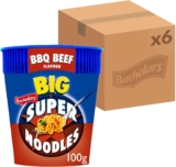 Batchelors Big Super Noodles BBQ Beef Flavour, 100 g (6-Pack)