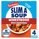 Batchelors Slim a Soup Minestrone with Croutons Sachets x4 61g – Instore Poole
