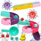 Bath Toys, 24 PCS Kids Bath DIY Track Balls Game Shower Slideway Toys