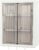 Bathroom Cabinet,Wall-Mounted Storage Cabinet, Double Doors 2 Tier Adjustable Shelf with Hookson, No-Drill Plastic Organizer with Clear Doors for Bathroom & Kitchen