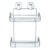 Bathstore 2 Shelf Square Suction Bathroom Rack