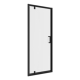 Bathstore Atlantis Black Frameless Pivot Door 800mm