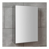 Bathstore Kensington Silver Single Door Mirror Bathroom Cabinet