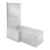 Bathstore Nazare Chrome Left Hand L-Shape Shower Bath Set 1700 X 850mm