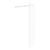 Bathstore Nero Glass Wetroom Shower Panel with Chrome Profile and Side Bar 500mm