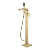 Bathstore Riviera Brushed Brass Floor Standing Bath Shower Mixer Kit