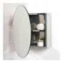 Bathstore Silver round Mirror Bathroom Cabinet