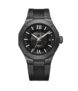 Baume & Mercier Riviera Mens Black Stainless Steel Watch