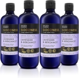 Baylis & Harding Goodness Sleep Lavender & Bergamot Sleep Body Wash, 500ml (Pack of 4) – Vegan Friendly